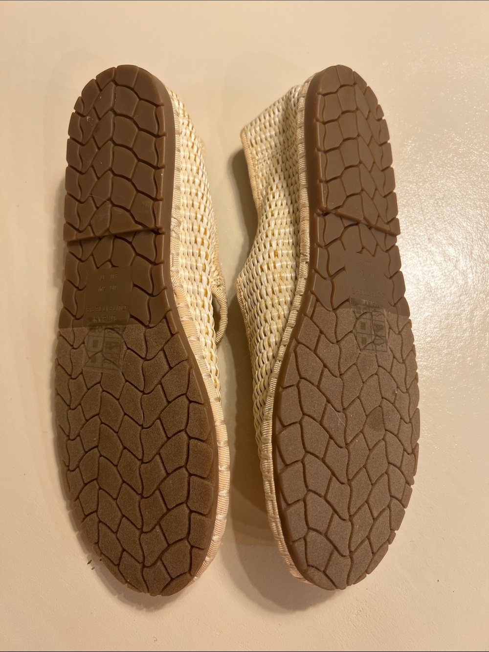 Urban Outfitters Cream Woven Mary Jane Flats - Picture 3 of 3